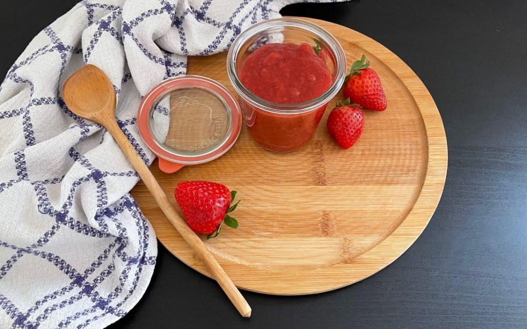 Geröstete Rhabarber-Erdbeer-Marmelade
