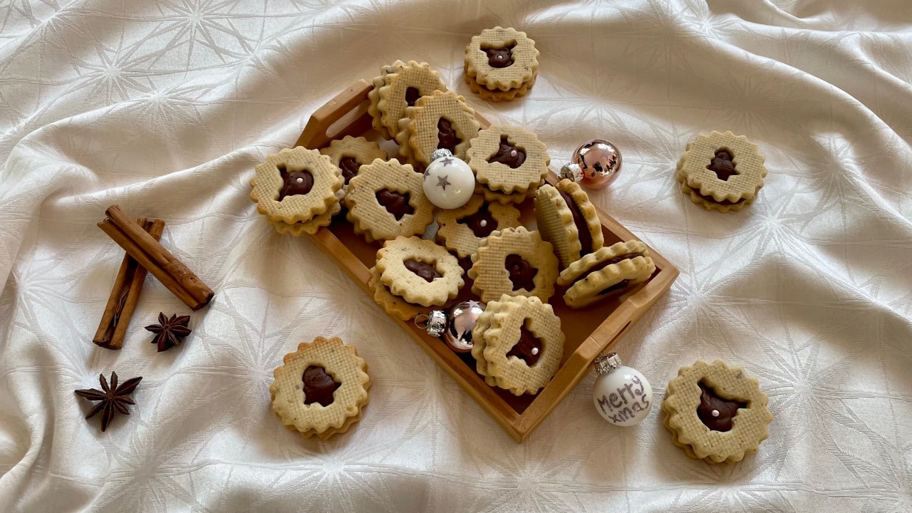 Walnuss Kekse mit winterlichen Ganache - Squirrels and Nuts